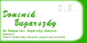 dominik bugarszky business card